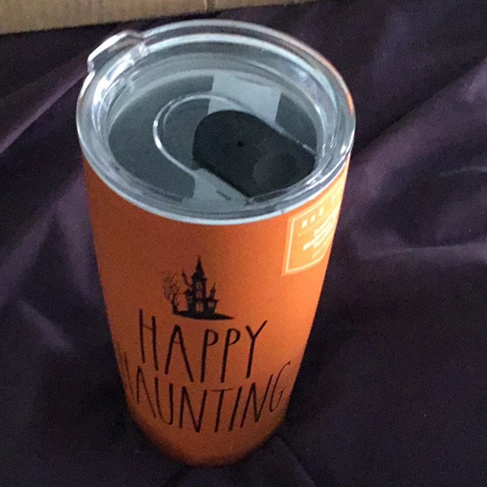 🎃NWT Rae Dunn “HAPPY HAUNTING” Haunted House Halloween Tumbler LL 2022 Spooky